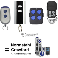 Normstahl / Crawford Standard Steel T433-4 Garage Remote Control RCU 433 2K 4K EA 433 2KS 4KS N002800 433MHz Rolling Code