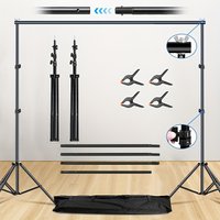 Backdrop Stand Kit, 3m x 2m Photography Background Stand, Adjustable Height and Width Backdrop Stand Frame for Decoration,Photo