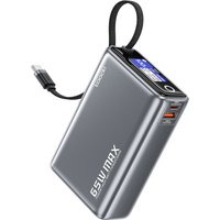 Toocki Portable Powerbank 65W 20000mAh PD3.0 Digital Visualized Fast Charge Power Bank for Laptop iPhone 17 16 External Battery