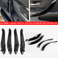 For BMW 3 3GT 4 Series F30 F31 F32 F33 F34 F35 F36 Black Inner Door Handle With Outer Pull Trim Cover Car Accessories 316d 318d