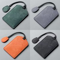 Key Card Case - Blank Card Holder with Embossed Leather for Men and Women - NFC Protection Case - High-end Storage for Keys