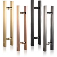 1Pair Stainless steel glass door handle bathroom shower/wooden door Armrest Glass hardware handle