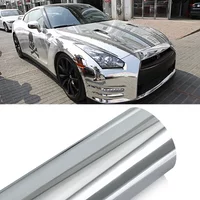 AliExpress NONE 152*10/20cm Chrome Glossy Mirror Car Stickers Vinyl Films For Vehicle Laptop Computer Motorcycle Bicycle Cover Auto Accessories