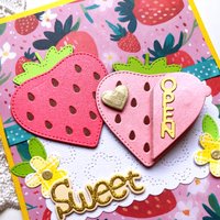 KLJUYP Flower Ball and Strawberry Metal Cutting Dies Stencils for DIY Scrapbooking/album Decorative Embossing DIY Paper Cards