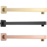 Bathroom Accessories Shower Arm Square Wall & Ceiling Mounted Shower Head Support Brushed Gold, Black, Gold, Rose, Gun Metal