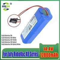 Replacement battery 14.4V 5200mAh Li-ion Rechargeable Batteries for Eufy RoboVac X8 Series RoboVacX8 PRO Vacuum Cleaners