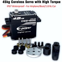 E-POWERRC 45kg Servo 180/270 Degree Waterproof Aluminum Case Digital Metal Gear HV Large Torque Coreless RC Car Truck Boat Part