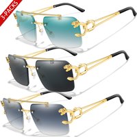 AliExpress TAMWY 3 PAIRS Sunglasses Leopard Print Metal Temple Men Women Sports Bike Mtb Bicycle Outdoor Hiking Running Windproof Goggles UV400