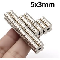 5x3mm Super Strong Neodymium Magnet N35 NdfeB Permanent Magnetic imanes Round Powerful Magnets Refrigerator Magnet image 4