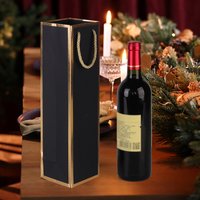 Wine Gift BagsLuxury Wine Bottle Gift Bags, Liquor Bags with Gold Foil Print, Gold Foil White Wine Bags for Party Wedding Party
