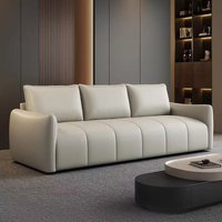 Modern and Simple Sofa, Small-sized Straight-row Double Three or Four-person Apartment Living Room Rental House Sofa