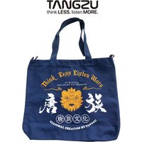 TANGZU Canvas Bag with Lion Dance Peripheral Elements
