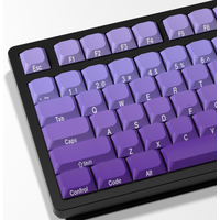 XVX Purple Low profile Keycaps MX PBT Dye-Sub Side Print Mechanical Keyboard Keycap Compatible with 61/64/75/87/96/108