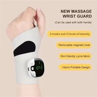 Cordless Wrist Massager - USB Charging Carpal Tunnel Relief Device with Vibration for Tendonitis Pain Therapy