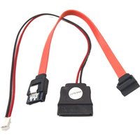 PH2.0 2Pin to SATA Power 90 Degree 22Pin 7+15 Data Power Supply Cord Cable For ITX Computer Mainboard SSD Optical Hard Drive
