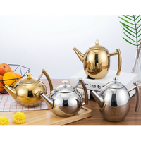 Stainless Steel Teapot Water Kettle Thickened 1/1.5/2L Gas Induction Cooker Kettle with Filter Coffee Water Kettle Household