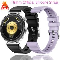 18mm Official Silicone Strap for Huawei Watch GT6-5-4 41mm Sports Bracelet Wristband Belt For Huawei Watch 5/GT5 Pro 42mm Correa