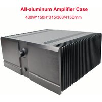 All Aluminum Power Amplifier Enclosure Case 430*150*315/363/415mm Class A Amplifier Chassis Diy Audio Accessories