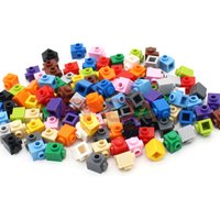 50pcsMoc 26604 Brick Modified 1x1 with Studs on 2 Sides Adjacent Building Blocks Set Compatible Assembles Parts DIY Toys