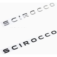1pc New 3D ABS Letters Emblem for 2021 SCIROCCO Car Styling Trunk Car Model Wording Logo Sticker Chrome Glossy Black Accessories