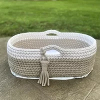 Oval Moses Basket Wooden Bottom Natural Base Shaper DIY Crochet Knitting Weaving Craft Accessories