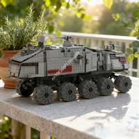 949pcs MOC Budget But Big Turbo Tank HAVw Star Battle Model Building Blocks Architecture Festival Gifts Idea Toy Brick