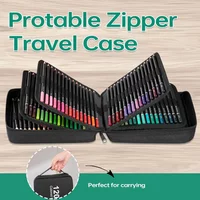 72/120/180-Pack Colored Pencils Set with Coloring Book, Travel Case, Professional Artist Drawing