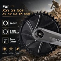 GOLDIX direct mount chainring 8 bolt For Sram XX1 X1 X01 X0 X9 NX SX DUB Direct-Mount Crankset 3mm offset chainring Narrow Wide