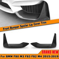 For BMW F80 M3 F82 F83 M4 2015-20 Front Bumper Side Splitter Cover Fog Light Intake Lower Spoiler Air Vent Trim Protector Canard