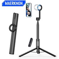 Magnetic Selfie Stick 360 Rotatable Wireless Bluetooth Remote Tripod Portable Multifunctional Retractable Tripod For IOS Android