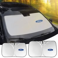 Car Windshield Sunshade Front Window Covers Sun Heat Protection For Ford ST Racing Focus Kuga Mustang C-Max S-MAX Transit Mondeo