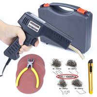 Kit de soudure en plastique 50W, agrafes 1000/200 pièces, Kit d'agrafeuse à chaud, pistolet de soudage en plastique, réparation de pare-chocs de voiture, réparation du plastique, Portable