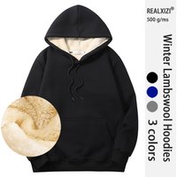 Winter Hoodies Thicken Warm Lambswool Hoodie Pants Men Sweatshirts Brand Casual Sweatshirt Fashion Thermal Windproof Unisex Sp