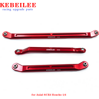 KEBEILEE CNC Upgrade Aluminum7075# Steering Links Set for Axial SCX6 Trail Honcho 1/6