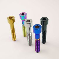 AliExpress Ti-meda Tech Titanium Bolt M6 Hex Socket Upgrade Screws for Bicycle Motorcycle Scooter - Lengths 10-60mm