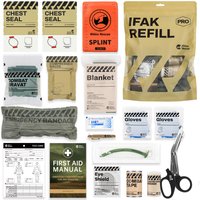 RHINO RESCUE IFAK Refill Kit Emergency Supplies Home Vehicle Camping Hiking Outdoor Backpacking Survival Prep Care Essentials