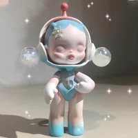 POP MART Skullpanda Bright Snow Series Blind Box Anime Action Figure Guess Bag Ornament Figurines Desktop Dolls Model