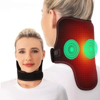 Electric Heating Massage Neck Wrap 3-Gear Massage Timer Relieves Cervical Neck Pain Stiffness Joint Warmth Boost Blood Flow