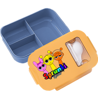Sprunki Student Lunch Box Man Woman Portable Bento Boxes Can Microwave Heated Lunch Boxes Cute Cartoon Picnic Box Food Container
