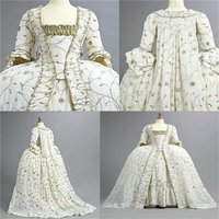 18th Century Rococo Baroque Robe a la francaise Dress Historical French Royal Court Faire Gown