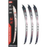 MORETOPGOOD 7T Arc Edge Reciprocating Saw Blade, Japanese Teeth with Curved Edge Wood Pruning Saw Blades for Tree Trimming, 3pcs