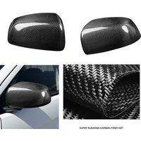 Real Carbon Fiber Rear View Mirror Cover Cap For Mitsubishi Lancer EX EVO X 10 2008-16 Exterior Side Rearview Shell Case Add On