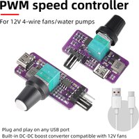 4Pin B3 PWM Fan Speed Controller 4-Wire DC Fan Speed Regulator DIY Computer Water Cooling System Accessories