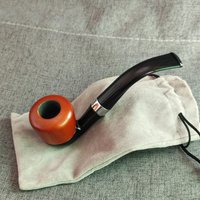1pcs Red Wood Smoking Pipe Wooden Pipes Vintage Smoking Accessory