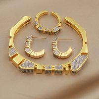 New Sight Design Crystal Geometric Stud Earrings for Women Fashion Brand Brand Jewelry Zirconia Simple Style Earrings