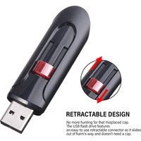Scalable Pen Drive 128GB 64GB High Speed USB Flash Drive 32GB Black Mini Memory Stick 16GB For Laptop U Disk 8GB 4GB
