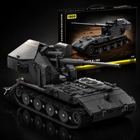 Military WAFFENTRAGER E100 Tank Building Blocks MOC Army Armored Vehicle DIY Bricks Educational Assembly Toy Adult Gift 2036pcs