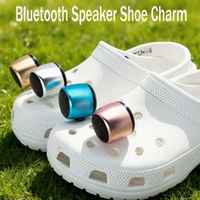 Trendy Bluetooth Speaker Shoe Charms,6 Color Pin Accessories for Sandals 1-6PCS Fashion Clog Buckles for Shoe Decoration