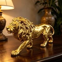 3D Printed Lion Figurine For Home, Office, Bookshelf Creative Desktop Decoration