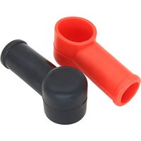 2pcs Rubber Car Motorcycles Battery Negative Positive Terminal Cover Cap Boot Insulating Protector Replacement Accessories